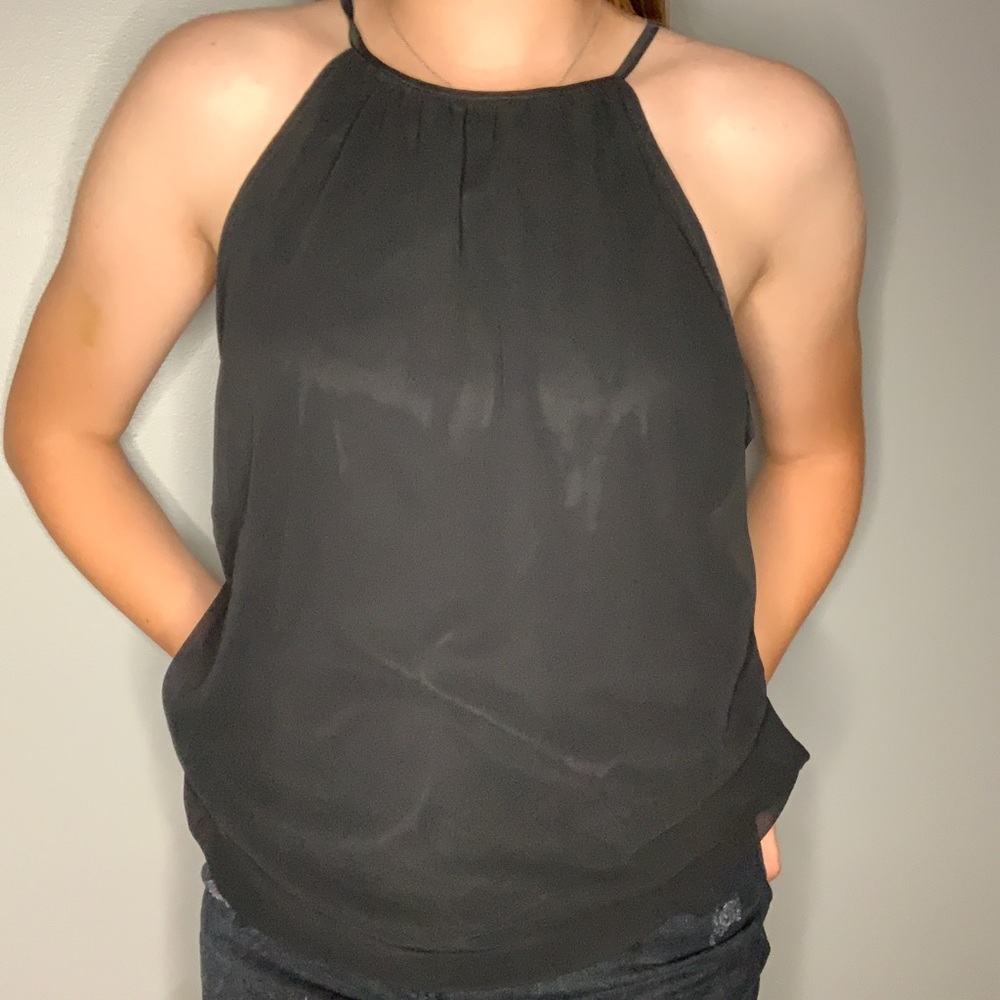 Black tank top